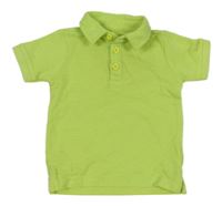 Neónově zelené polo tričko
