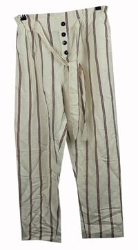 Dámské bílo-vínovo-tmavomodré pruhované culottes kalhoty s páskem River Island 