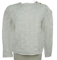 Dámska biela madeirová blúzka zn. Shein