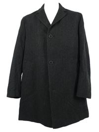 Pánsky tmavosivý vlnený kabát Daniel Hechter