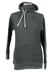 Pánská tmavošedá melírovaná mikina s komínovým límcem H&M