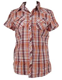 Dámská červeno-bílá kostkovaná halenka Madonna 