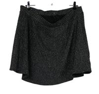 Dásmká čierno-strieborná prúžkovaná sukňa George