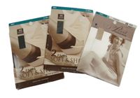 Nové - 3x - 2x Dámské tmavošedé punčochy + 1x tělové punčochy