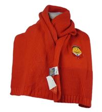 Nové - Dámská červená šála s obrázkem 