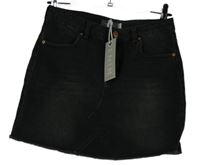 Nové - Dámska čierna rifľová sukňa Mint Velvet