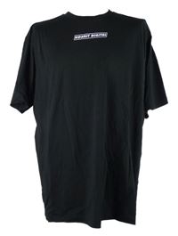 Pánske čierne tričko s potlačou