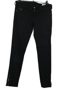 Pánské černé skinny rifle vel. 32/34