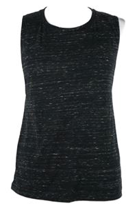 Dámský tmavošedý melírovaný top Bella 