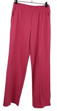 Dámské fuchsiové volné kalhoty Primark 