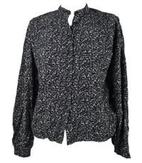 Dámská černo-růžová kytičkovaná halenka S. Oliver 