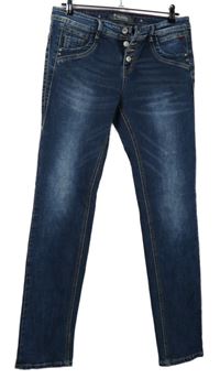 Dámské tmavomodré skinny rifle Multiblu 