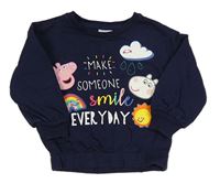 Tmavomodrá mikina s Peppa Pig zn. George