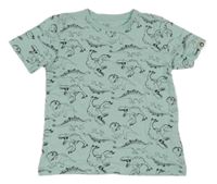 Svetlomodré tričko s dinosaurami Topolino