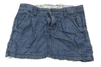 Tmavomodrá rifľová sukňa H&M