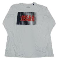 Bílé triko s potiskem Jack & Jones
