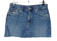 Dámska modrá rifľová rozstrapkané á minisukňa Zara