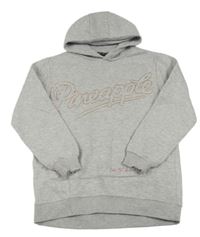 Sivá mikina s kapucňou Pineapple