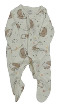 Bílý overal s medvídky F&F