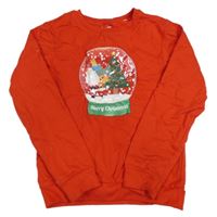 Červená vianočná mikina so Santou