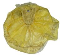 Kostým - Žluto-zlaté saténové šaty - Bella Disney