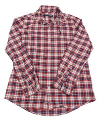 Červeno-modro-biela kockovaná košeľa Next