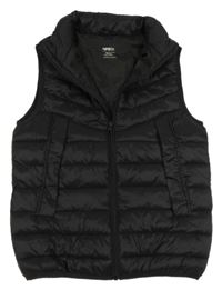 Čierna šušťáková prešívaná ľahká zateplená vesta Pep&Co