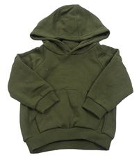 Khaki mikina s kapucňou Matalan