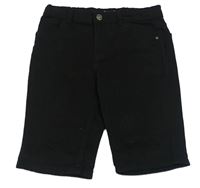 Čierne rifľové skinny kraťasy Denim