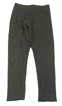 Sivé rebrované legíny Primark