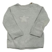 Sivý sveter s hviezdičkou M&S