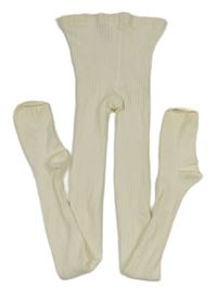 Smotanové rebrované pančuchy