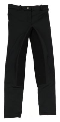 Čierne jezdecké tregíny Decathlon