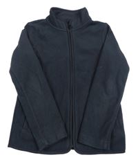 Tmavomodrá fleecová propínací mikina Next 