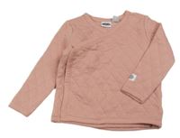 Svetloružová prešívaná zavinovací mikina Lily&Dan