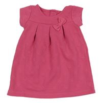 Ružové vzorované teplákové šaty s hviezdičkami