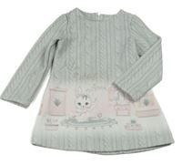 Svetlosivé šaty so zajačikom