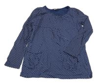 Tmavomodrá puntíkovaná tunika s kapsami TU 