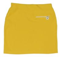 Žltá rebrovaná sukňa