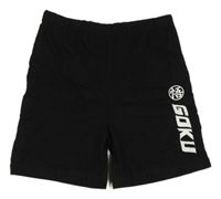 Čierne bavlnené kraťasy s nápisom Primark