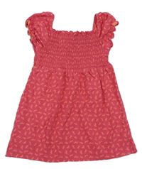 Růžová žabičková tunika s koníky C&A