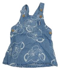Modré rifľové šaty so Simbou Primark