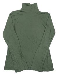 Khaki tričko s rolákom Zeeman