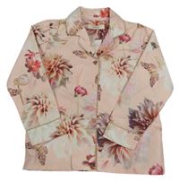 Broskvový květovaný lehký kabátek Ted Baker