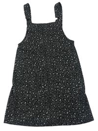 Tmavošedo-čierno-svetlosivé vzorované úpletové šaty George