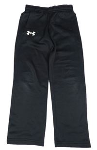 Čierne funkčné športové tepláky s logom UNDER ARMOUR