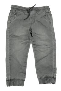 Sivé cuff teplákové rifle Denim Co.