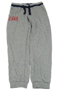 Šedé melírované tepláky s písmenky Pepperts!