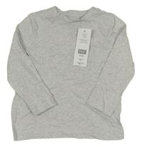 Nové - sivé melírované tričko s vreckom F&F