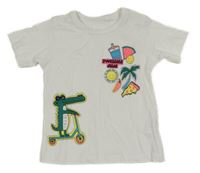 Bílé tričko s obrázky George